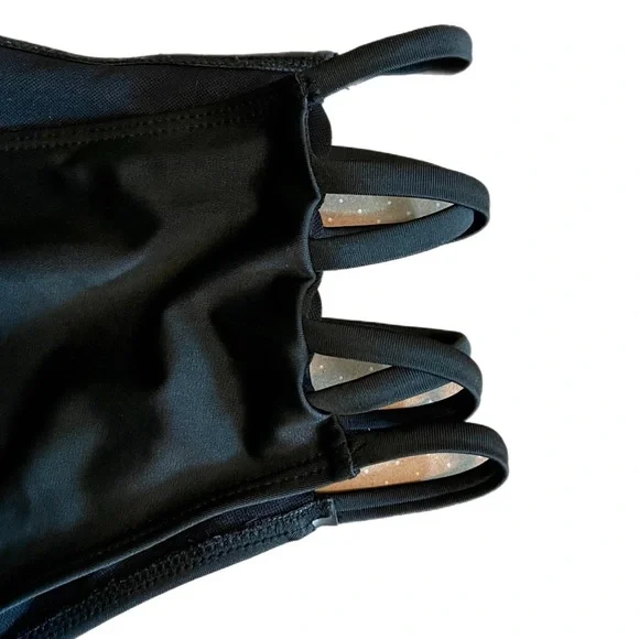 Swim Six String Brief Plus Size Black Bikini Bottom NWOT in Size 22 - Picture 7 of 12